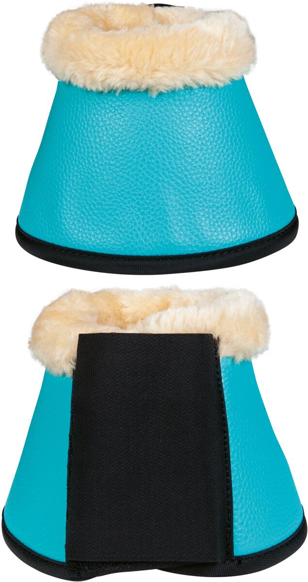 HKM Comfort Premium Fell Hufglocken, türkis, XXL