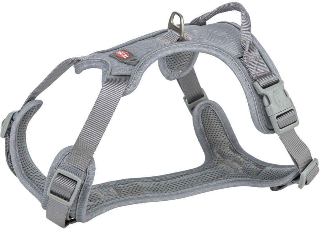 Trixie Premium Active Geschirr, grafit, M, 49-69cm/20mm