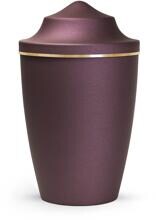 Urna per animali Völsing Lina Edition, fascia dorata spazzolata, colore "velvet berry", 0,5 L