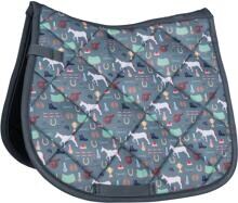 Cuscinetto da sella HKM Judy, verde, pony eventing