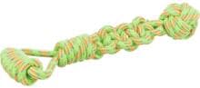 Pallina con nodo Trixie su corda, ø8/38cm, lime