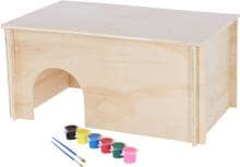 KERBL Casetta per roditori da dipingere, 50x29x24cm