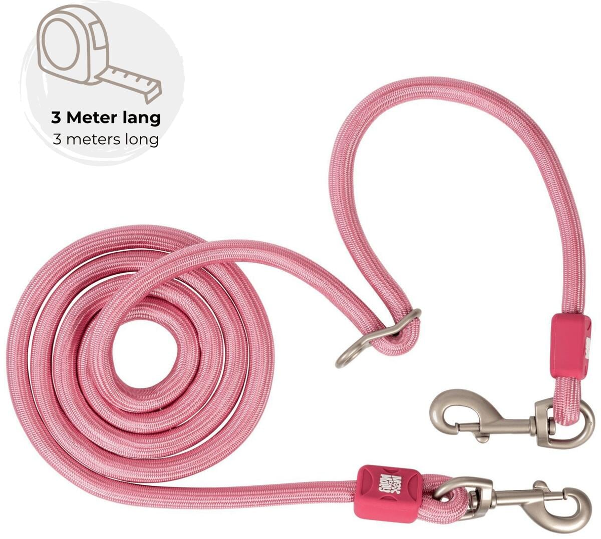 Max & Molly Matrix 2.0 Tau-Leine, 3m, 10mm, rose