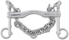 Waldhausen double bridle bit, short fittings