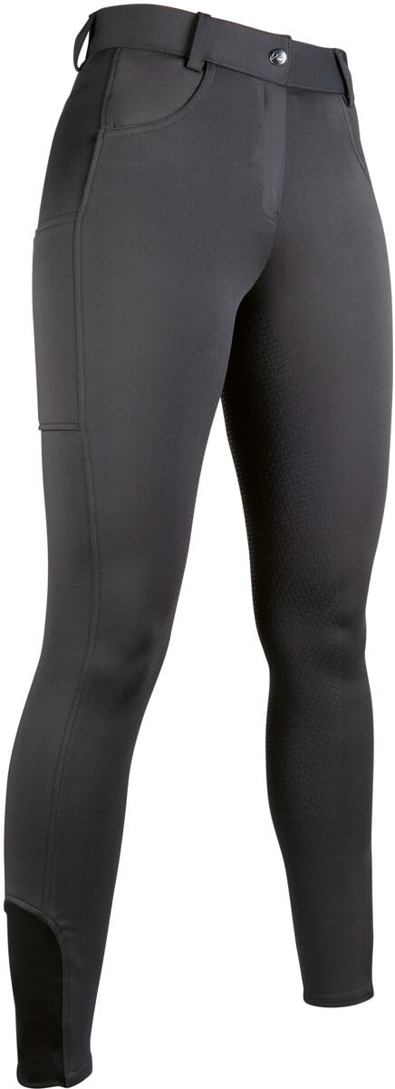 HKM Emma Reithose, Silikon-Vollbesatz, dunkelgrau, 42