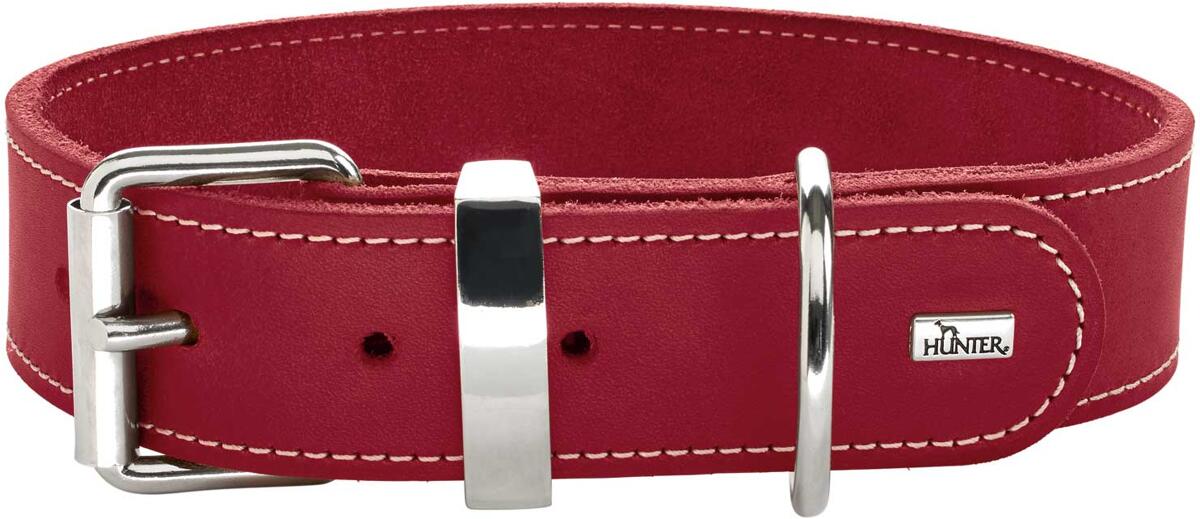 HUNTER Aalborg Special Halsband, rot, L-XL, 70cm