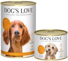 DOGS LOVE Adult Nassfutter mit Pute