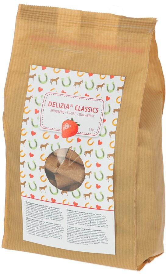 KERBL Delizia Classics Belohnungswürfel, Erdbeere, 1kg