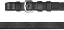 Redini a doppia briglia in cuoio Waldhausen, 12 mm, nere con fibbie