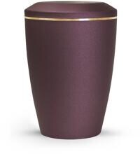 Urna per animali Völsing Lina Edition, fascia dorata spazzolata, colore "velvet berry", 1,5 L