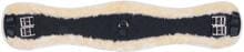 Sottopancia da dressage HKM, pelle di agnello sintetica, nero, 80 cm