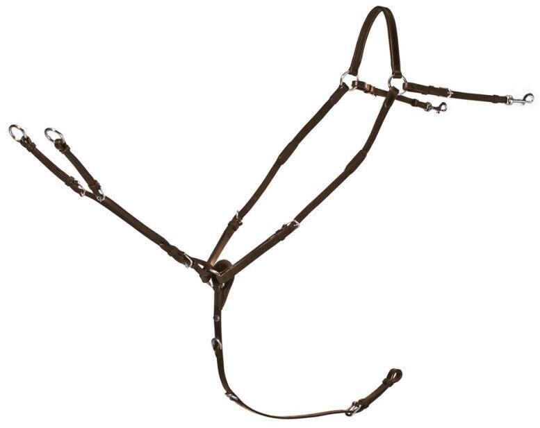 Schockemöhle Race II SP Vorderzeug, antique brown/silver, WB