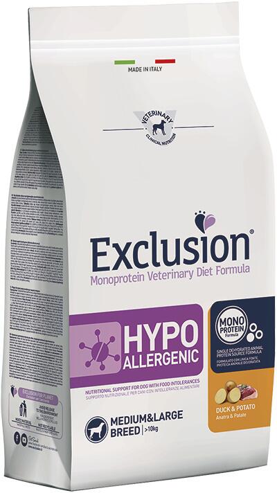 Exclusion Hypoallergenic Trockenfutter, Ente & Kartoffel, groß, 2kg