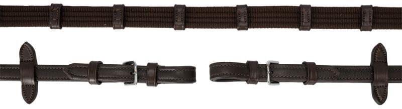 Schockemöhle Durasoft Web SP Zügel, WB, dark brown/silver