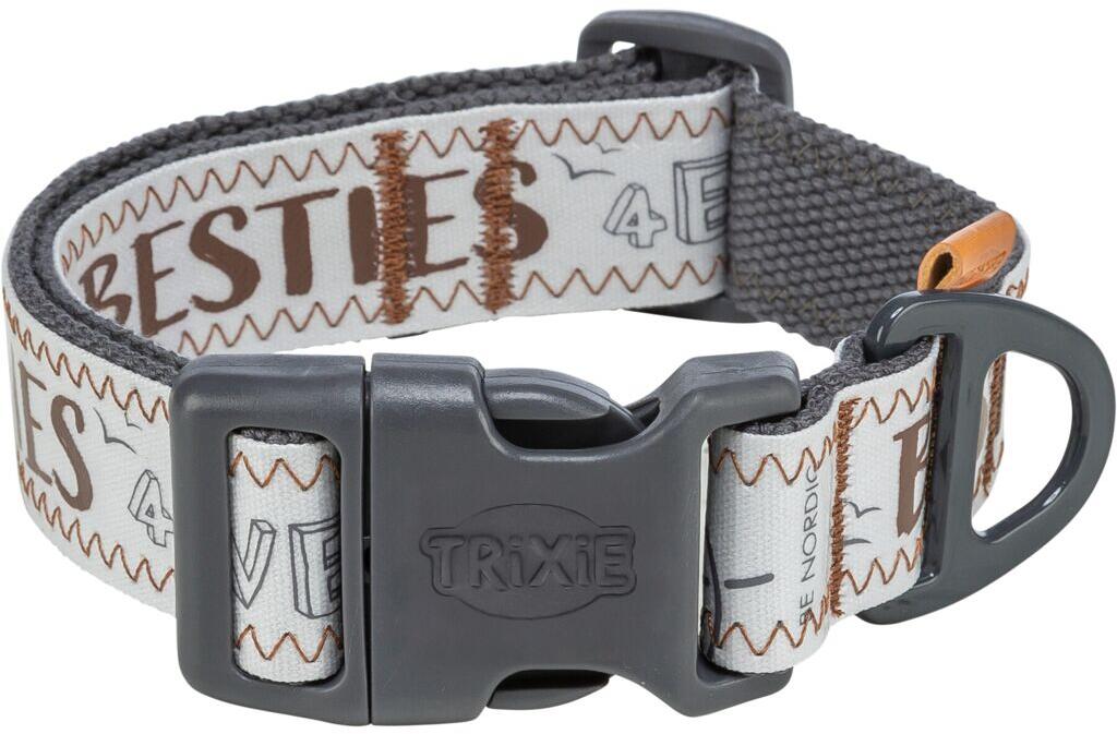 Trixie BE NORDIC Halsband, extra breit, grau, XS–S