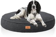 Knuffelwuff Tivano orthopädisches Rund-Hundebett, Ø120cm, schwarz