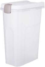 Trixie Tonne, luftdicht verschließbar, Kunststoff, 25L/24x51x39cm, transparent-weiß/weiß