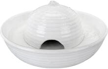 Trixie Trinkbrunnen Vital Flow Mini, Keramik, 0,8L/ø24x10cm, weiß