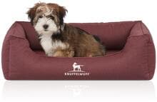 Knuffelwuff Leon orthopädisches Hundebett, 85x63cm, rot