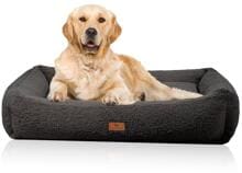 Knuffelwuff Matteo orthopädisches Hundebett, 80x65cm, braun