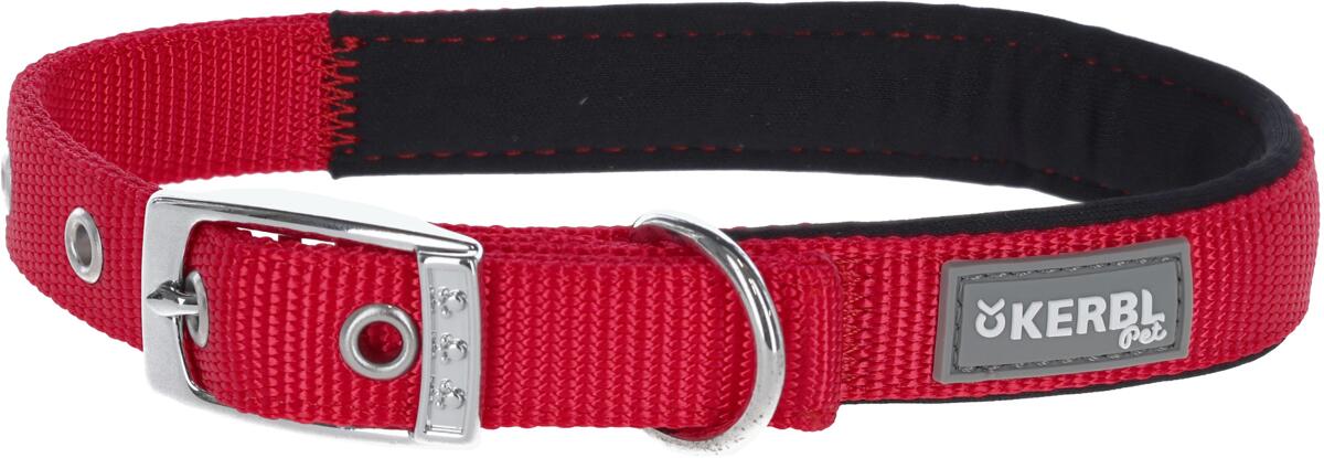 KERBL Pet Miami PLUS Nylonhalsband, rot, 25mm, 38-46cm