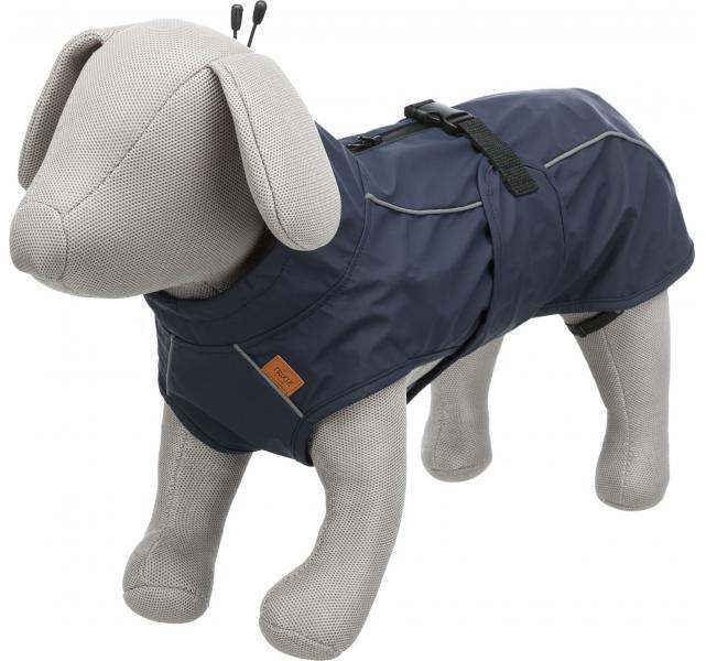 Trixie BE NORDIC Regenmantel Husum | Dunkelblau | für Hunde | Dunkelblau | XS: Halsumfang bis zu 36 cm | Bauchumfang 24-34 cm | Rückenlänge 30 cm