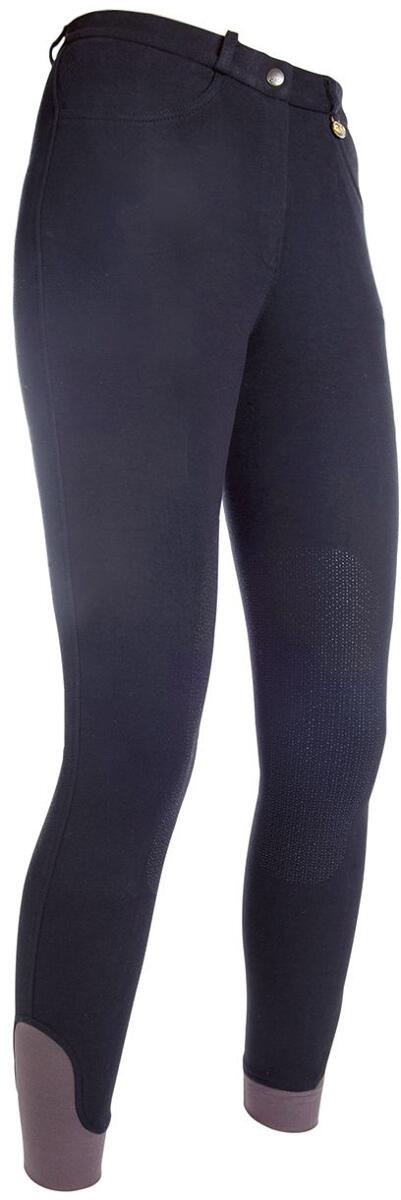 HKM Kate Kids Reithose mit Silikon-Kniebesatz, schwarz, 128