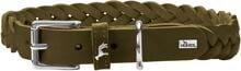 HUNTER Solid Education Special Halsband, oliv, S, 45cm
