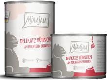 Mjamjam Katzenfutter mit Huhn & Erdbeere