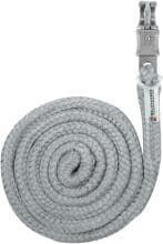 Waldhausen Plus tether with panic hook, chrome grey