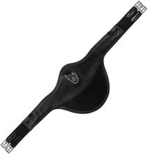 Acavallo girth, leather, gel, black, 145 cm