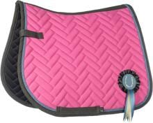 Cuscinetto da sella HKM Nele, rosa, pony dressage