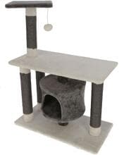 KERBL Pet Jade Darklight scratching post, white/grey, 70x35x96cm
