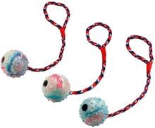 KERBL Pet Ball am Seil, Naturgummi, 30cm