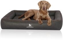 Knuffelwuff Montego, lettino ortopedico per cani, 105x80 cm, nero