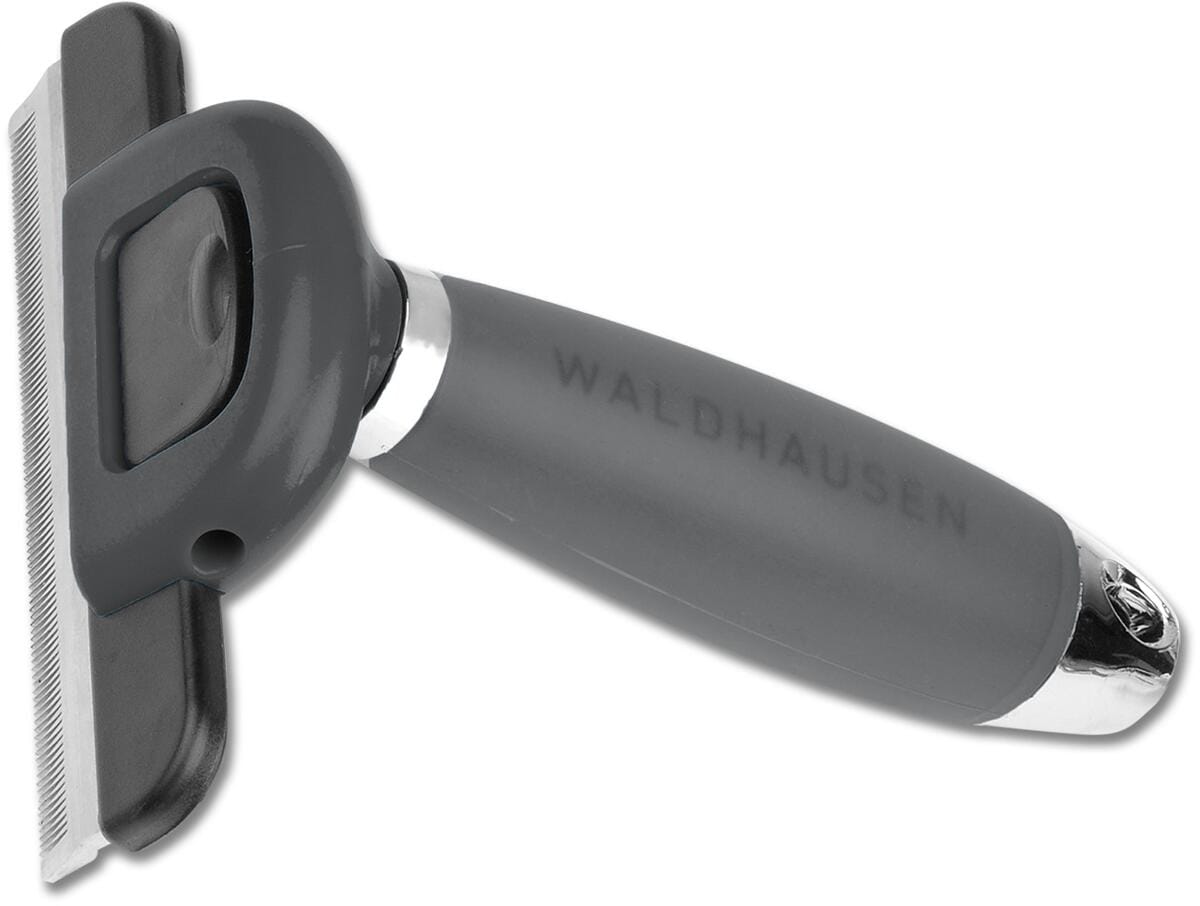 Waldhausen Fellwechselkamm mit Gelgriff, schwarz