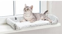 Tappeto davanzale Trixie Calida, 60x25cm, bianco-grigio