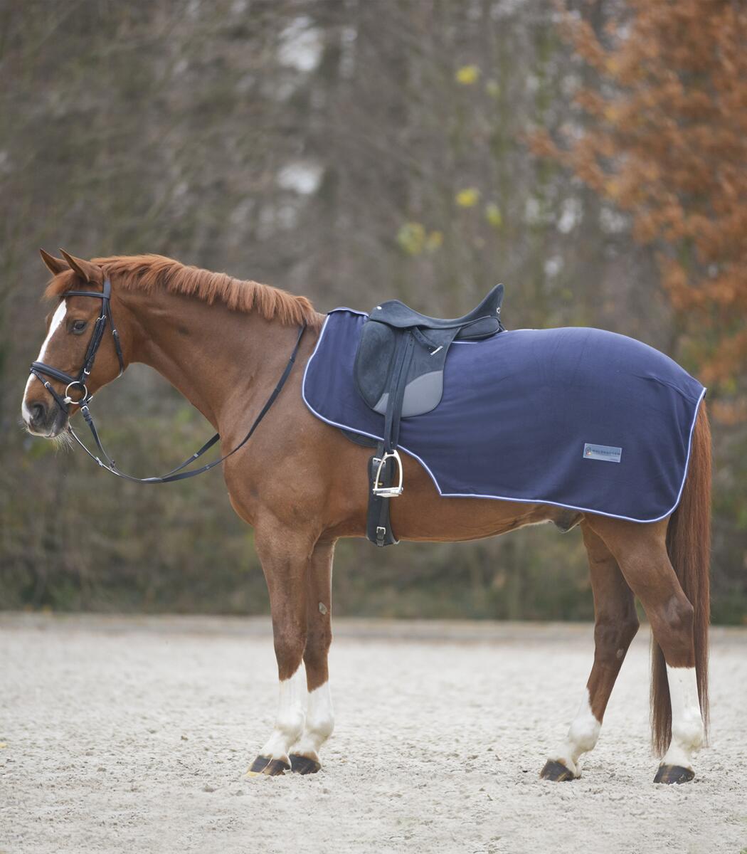 Waldhausen Economic Fleece Nierendecke, nachtblau, Pony