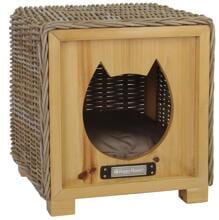 Happy House Rattan Katzenhocker, Teakholz