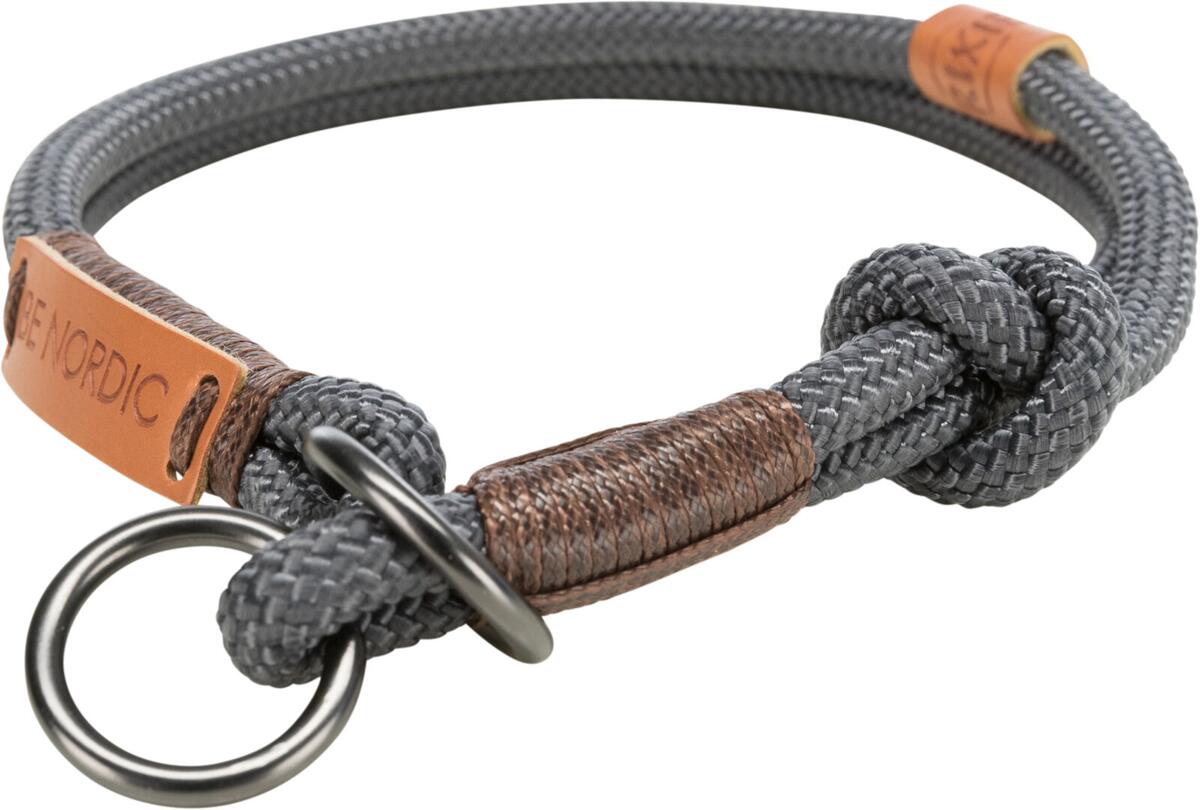 Trixie BE NORDIC Zugstopp Halsband, dunkelgrau, XS-S
