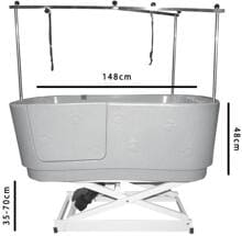Groom Professional Amazon Hundebadewanne, elektrisch, 148x80x48x163cm