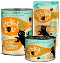 Lucky Lou Lifestage Adult Nassfutter mit Geflügel & Forelle