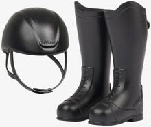 LeMieux Toy Rider Stiefel und Helm, One Size, black