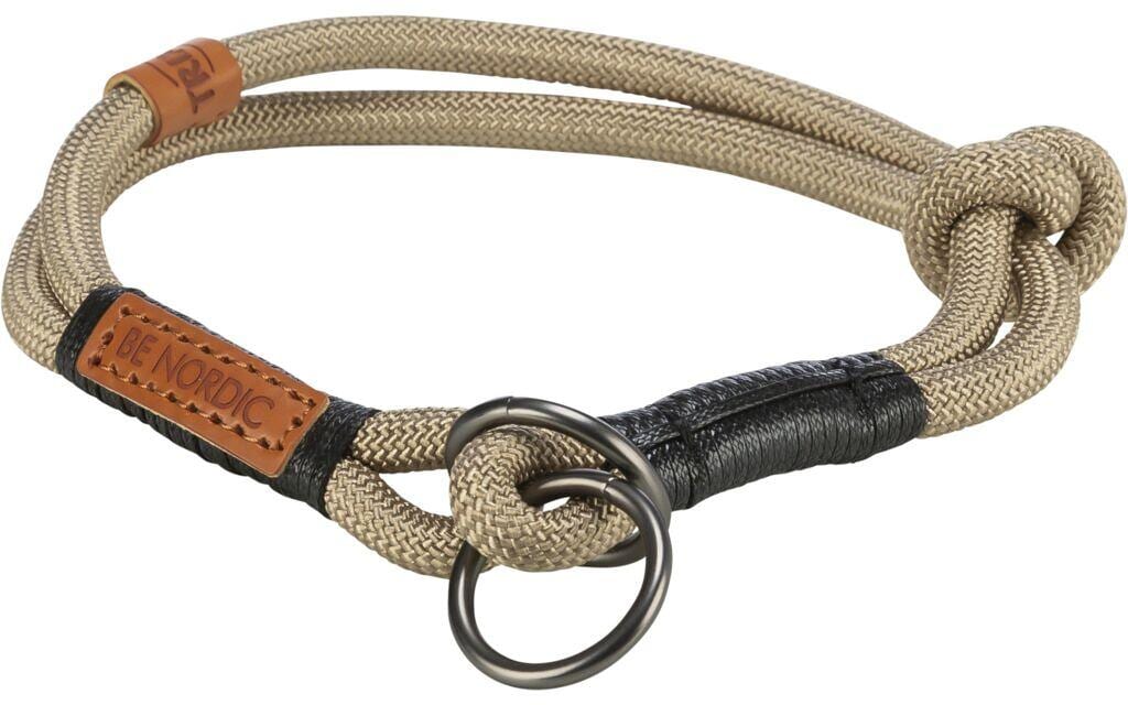 Trixie BE NORDIC Zugstopp Halsband, sand/schwarz, L-XL