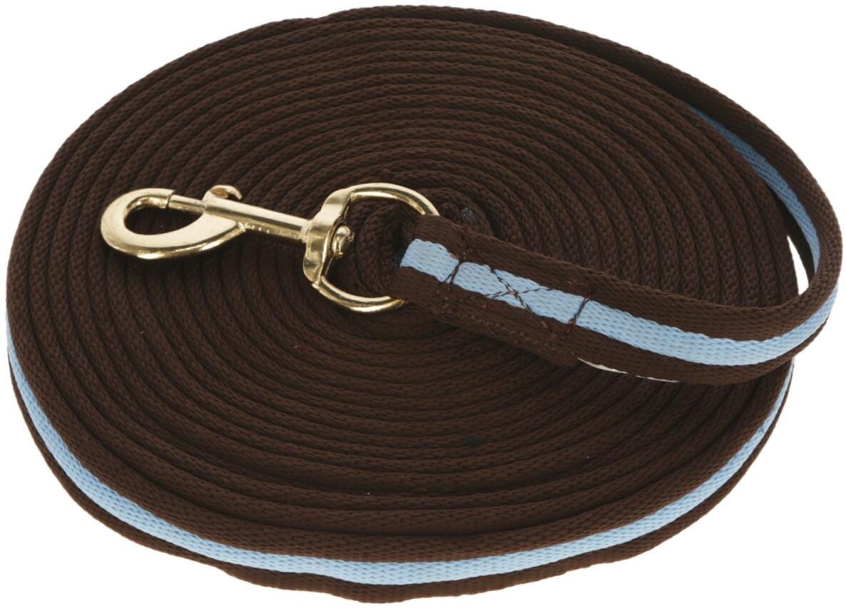Covalliero Softlonge Longierleine, 8m, braun/hellblau