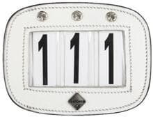 LeMieux Diamant Sattel Nummernhalter, weiß
