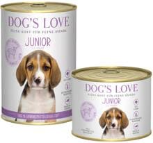 DOGS LOVE Junior Nassfutter mit Rind