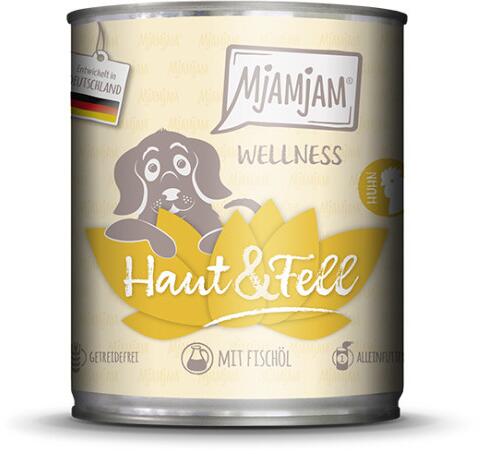 Mjamjam Wellness Haut & Fell Nassfutter, 6x800g