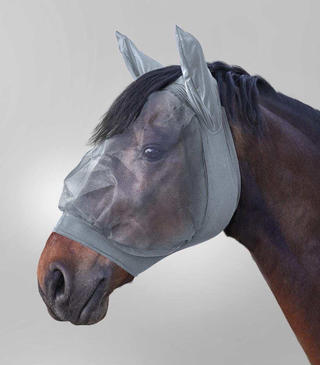 Waldhausen Skinny Fliegenmaske, silbergrau, XWB