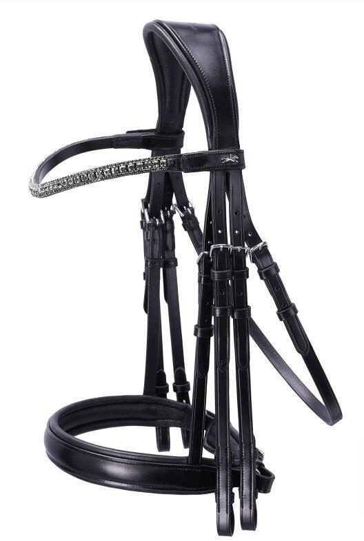 Schockemöhle Brindisi SP Kandare, black/grey/silver, WB